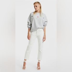 KSUBI White Nine O Blizzard crop jeans